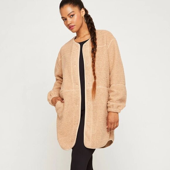 Gentle Fawn Aria Jacket- CREAM Long Sherpa Fleece Jacket- Size Medium - Picture 1 of 11
